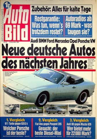 Deckblatt Auto Bild (45/1986)